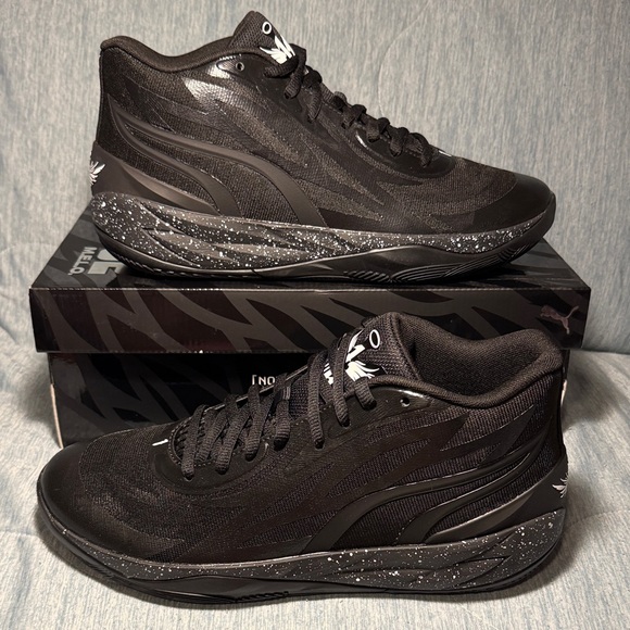 Puma Other - Men’s Puma MB.02 "Oreo" LaMelo Ball basketball sneakers in black and white. 10.5